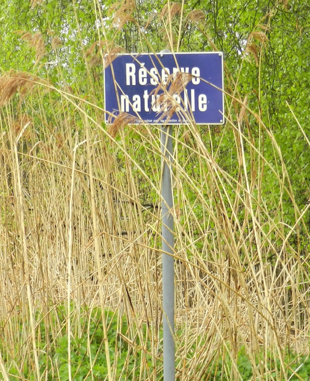 Tafel eines Naturschutzgebietes